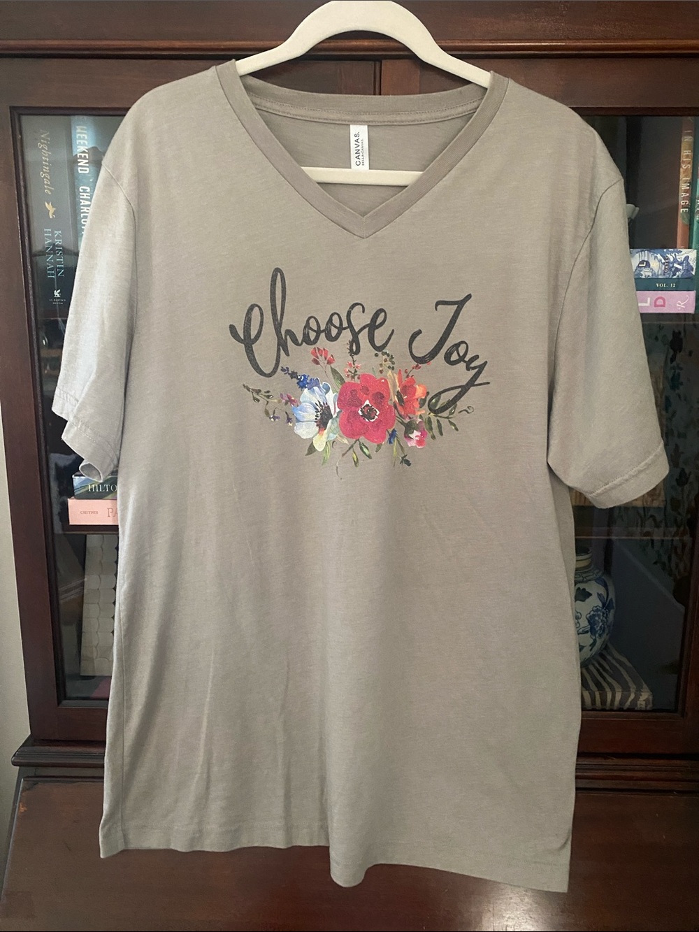 Bella Canvas Floral 'Choose Joy' Tee